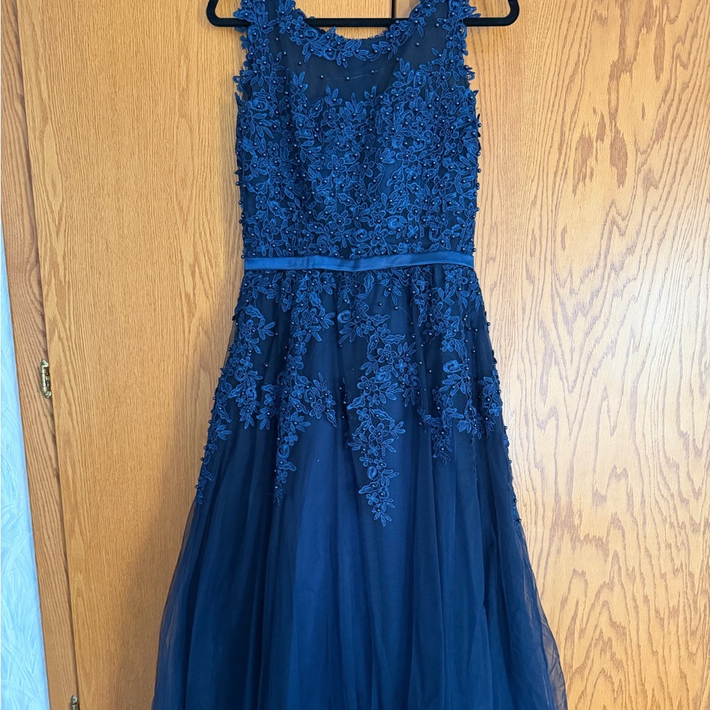 Stunning Midnight Blue Gown/Prom Dress